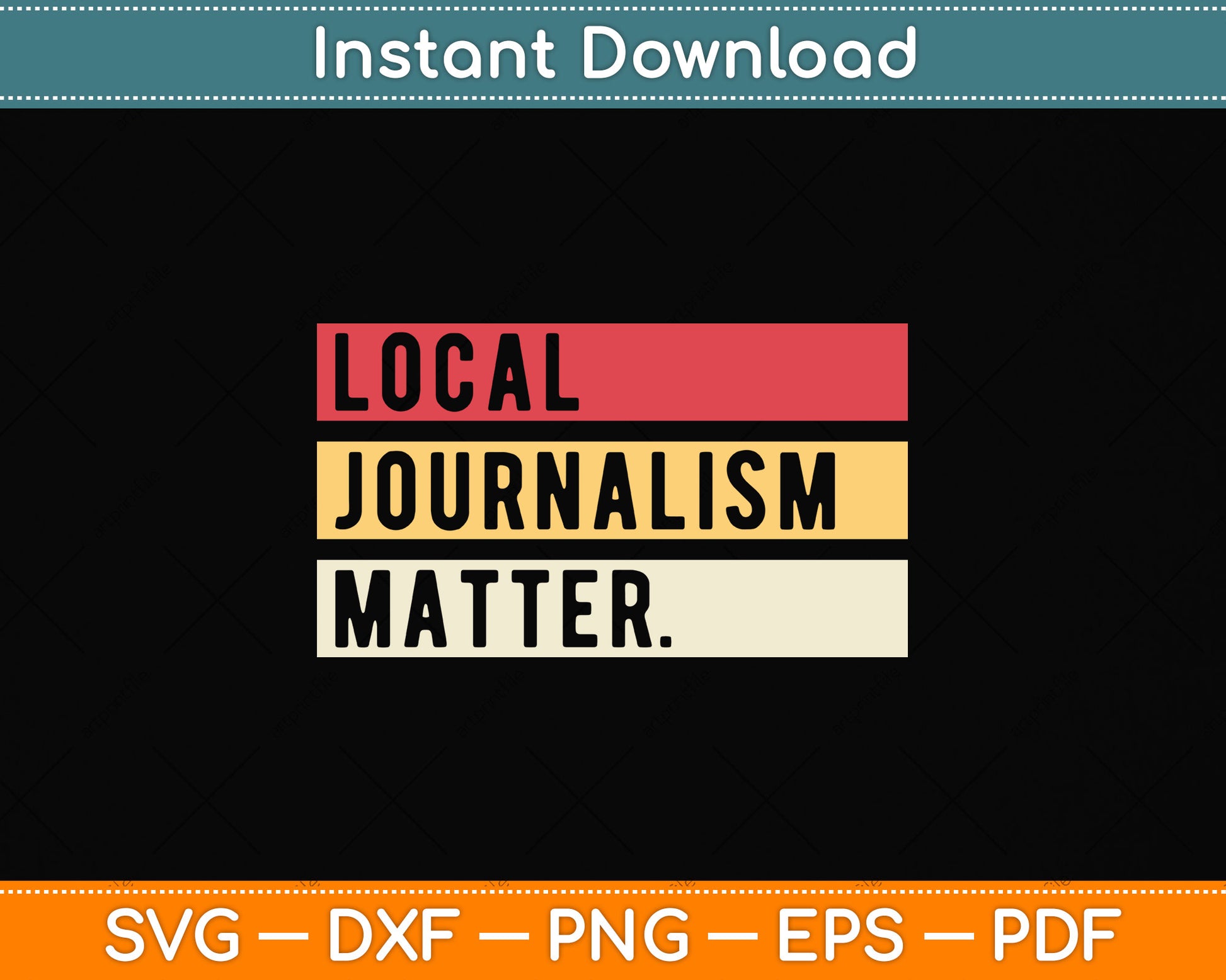 Local Journalism Matter Journalist Reporter Svg Png Dxf Digital Cutting File