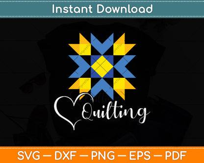 Love Sewing Quilting Svg Png Dxf Digital Cutting File