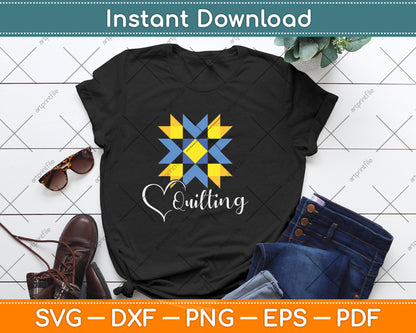 Love Sewing Quilting Svg Png Dxf Digital Cutting File