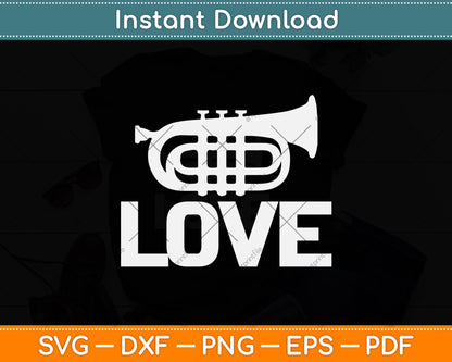 Love Trumpet Svg Png Dxf Digital Cutting File