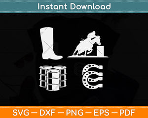 Lover Cool Barrel Racing Svg Png Dxf Digital Cutting File