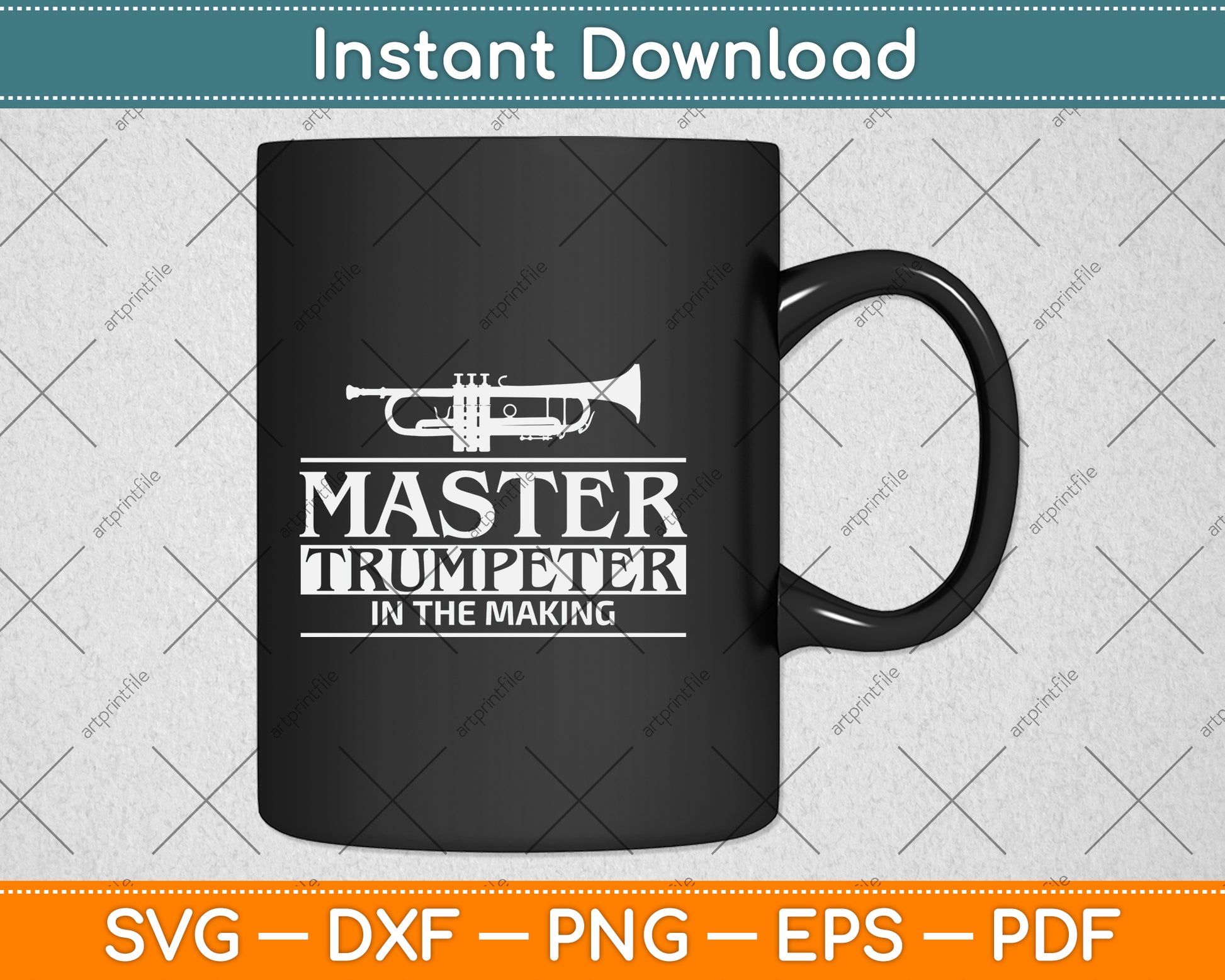 Master Trumpeter In The Making Svg Png Dxf Digital Cutting File