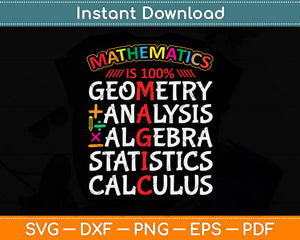 Mathematics Is Magic Svg Png Dxf Digital Cutting File