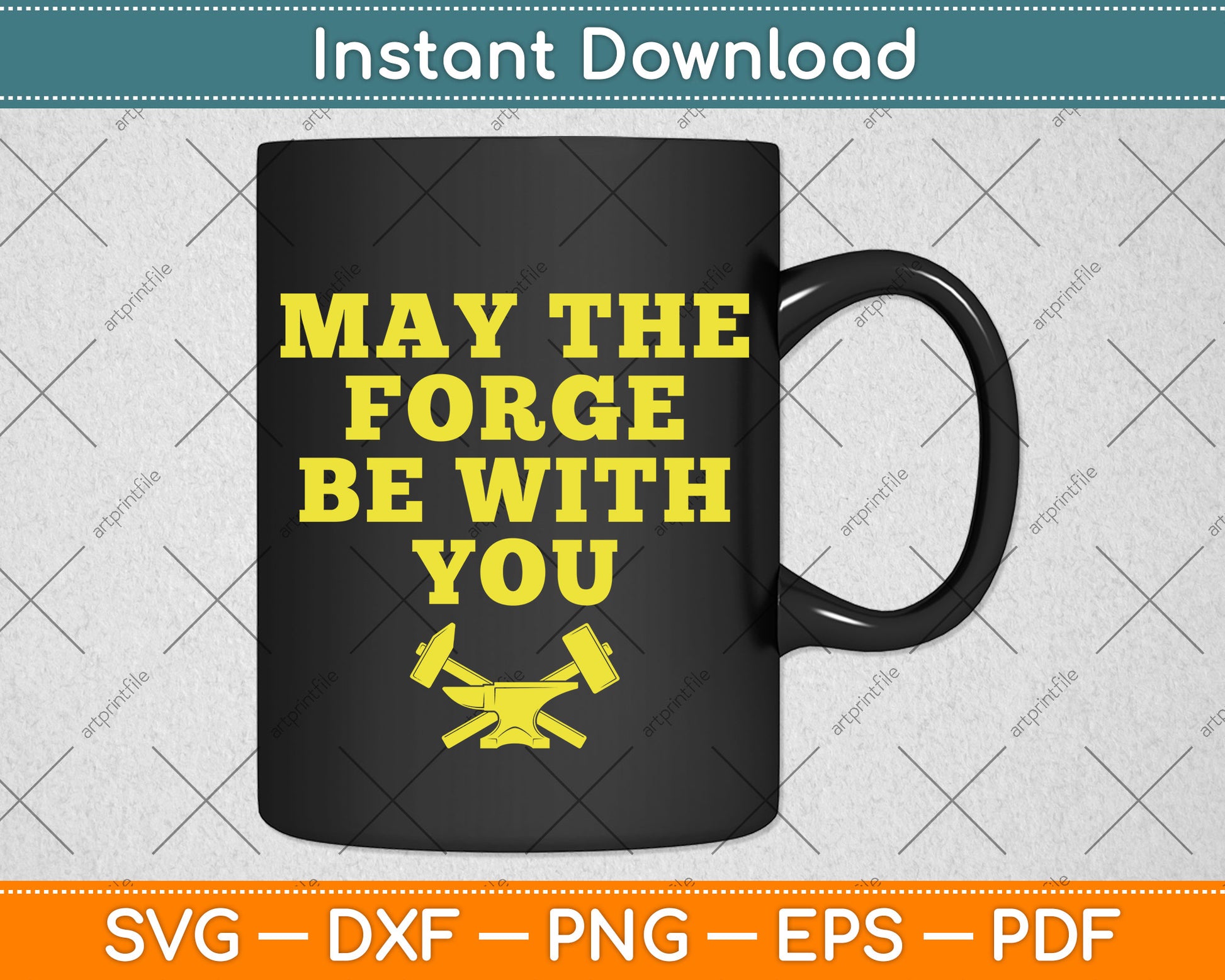 May The Forge Be With You Blacksmith Svg Png Dxf Digital Cutting File