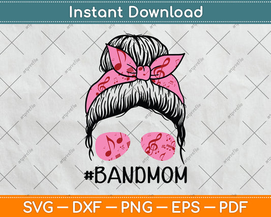 Mother's Day Messy Hair Svg Png Dxf Digital Cutting File