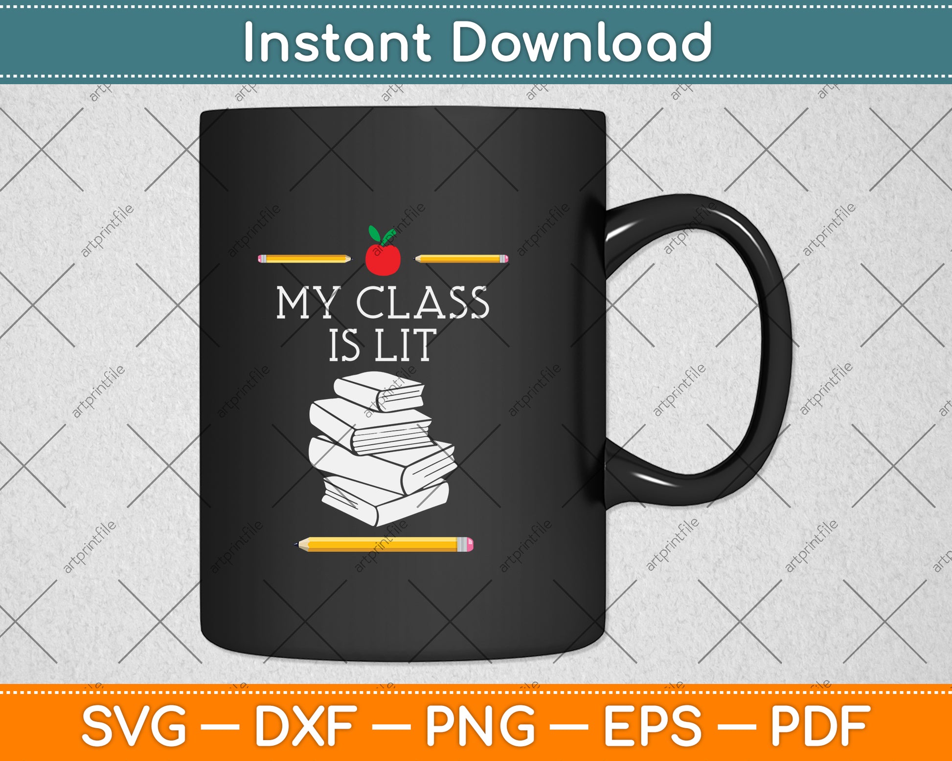 My Class is Lit Funny Reading Teacher Svg Png Dxf Digital Cutting File
