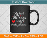 My Heart Belongs To My Reading Students Svg Png Dxf Digital Cutting File