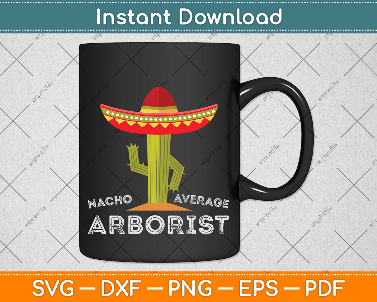 Nacho Average Arborist Svg Png Dxf Digital Cutting File