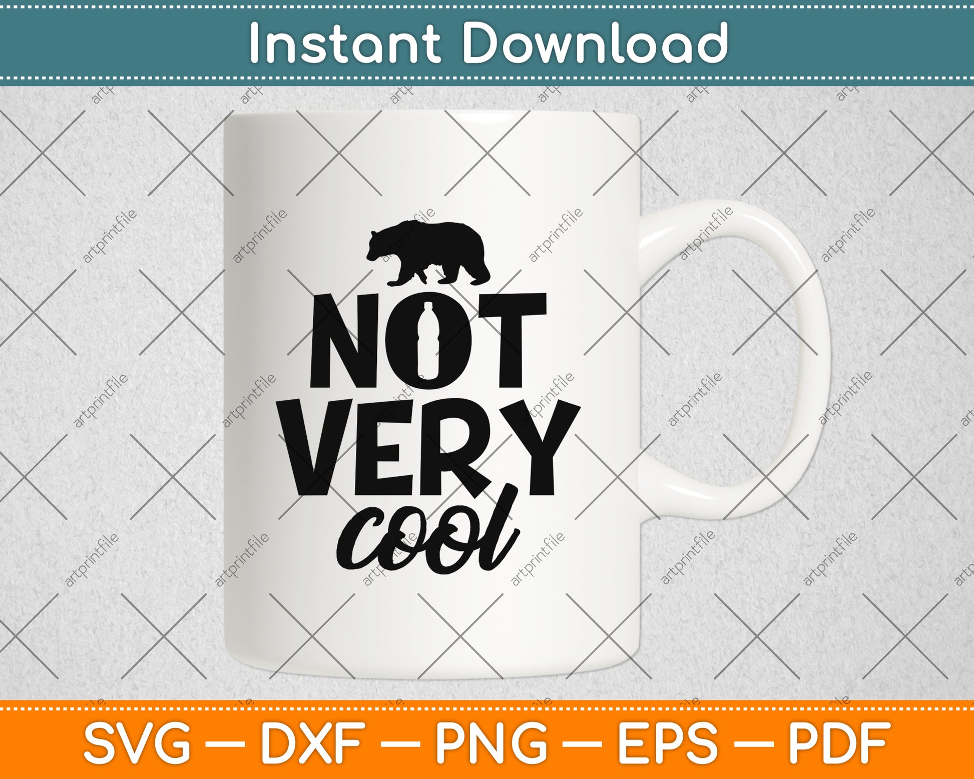 Not Very Cool Svg Png Dxf Digital Cutting File