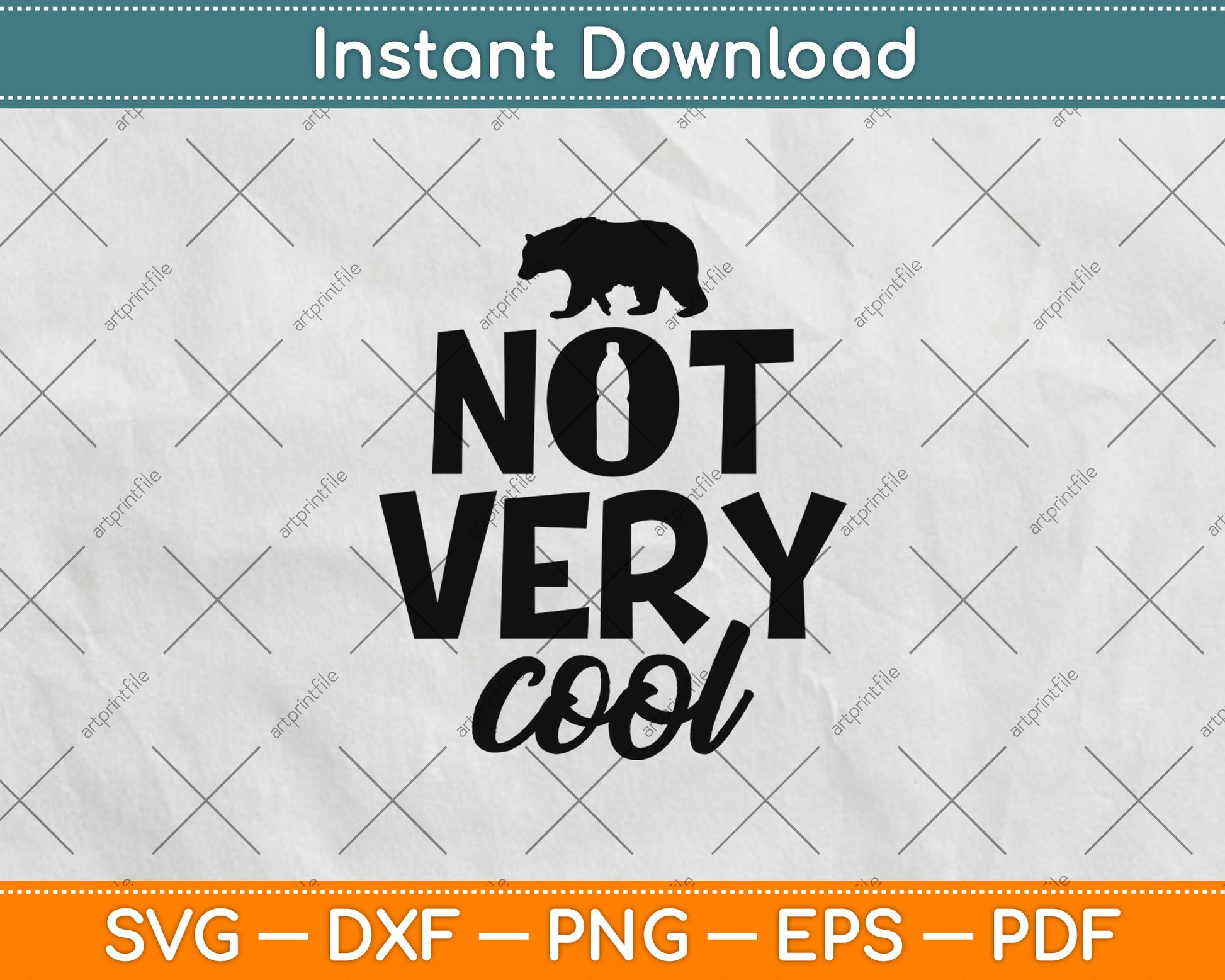 Not Very Cool Svg Png Dxf Digital Cutting File
