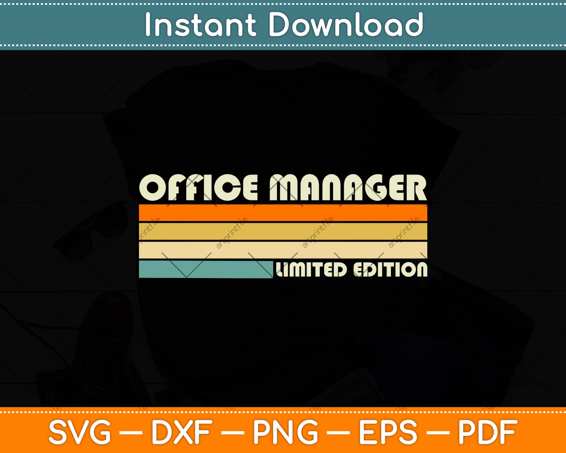 Office Manager Limited Edition Funny Birthday Svg Png Dxf Digital Cutting File