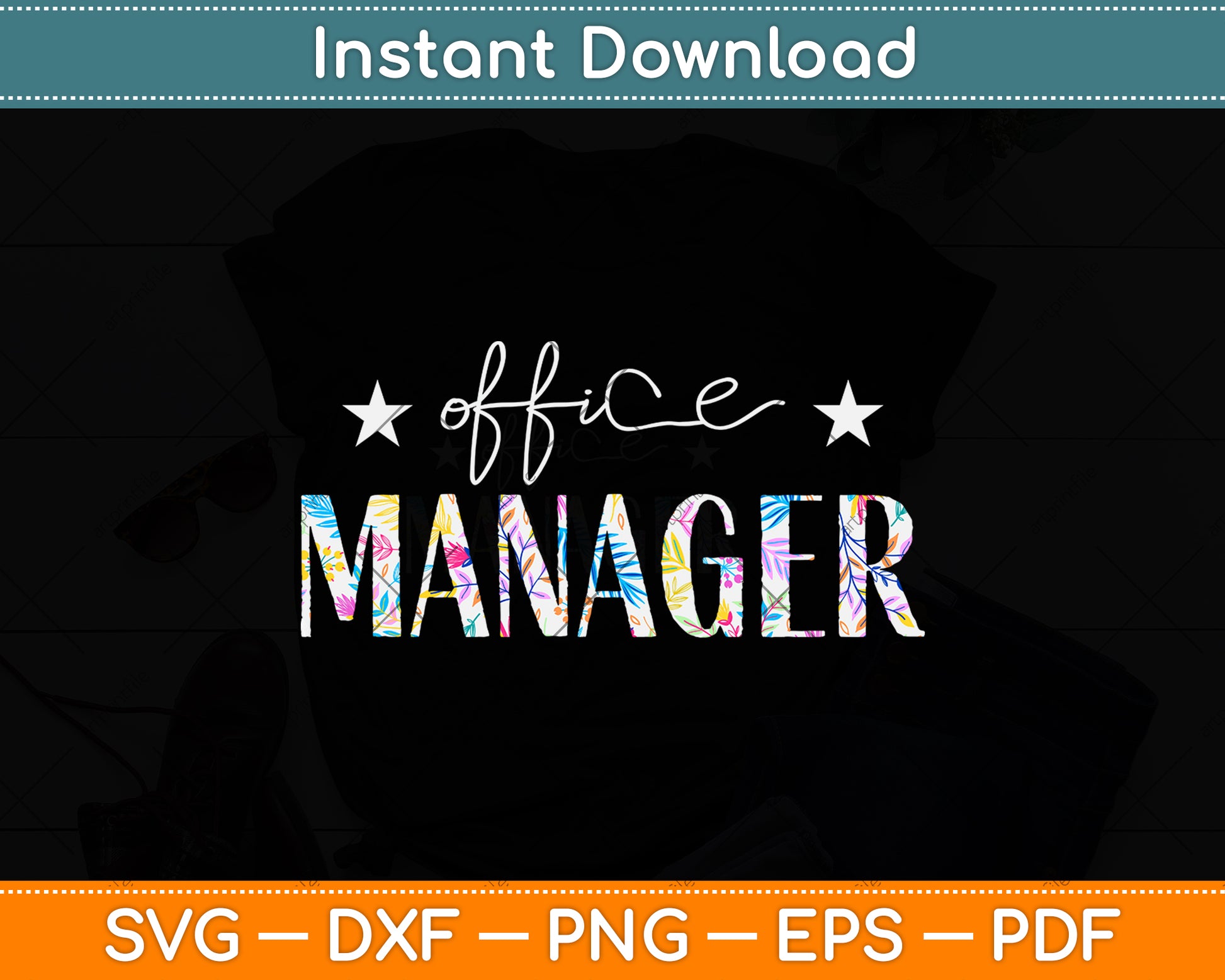 Office Manager Svg Png Dxf Digital Cutting File