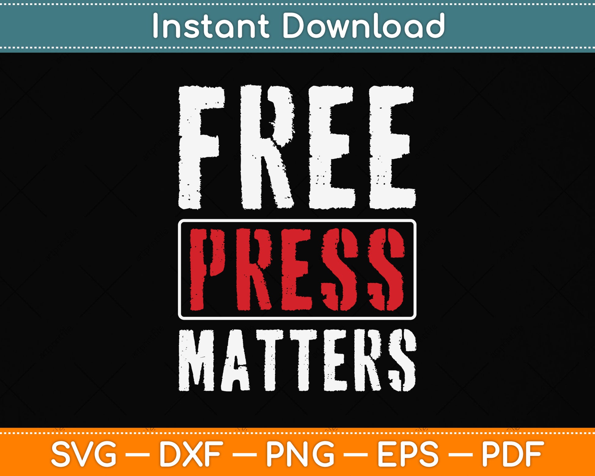 Press Free Matter Journalism Freedom Reporter Svg Png Dxf Digital Cutting File