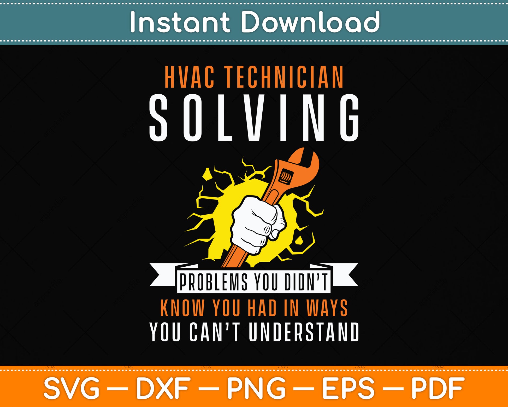 Professional HVAC Tech Gift AC Repairman HVAC Technicians Svg Digital Cutting File