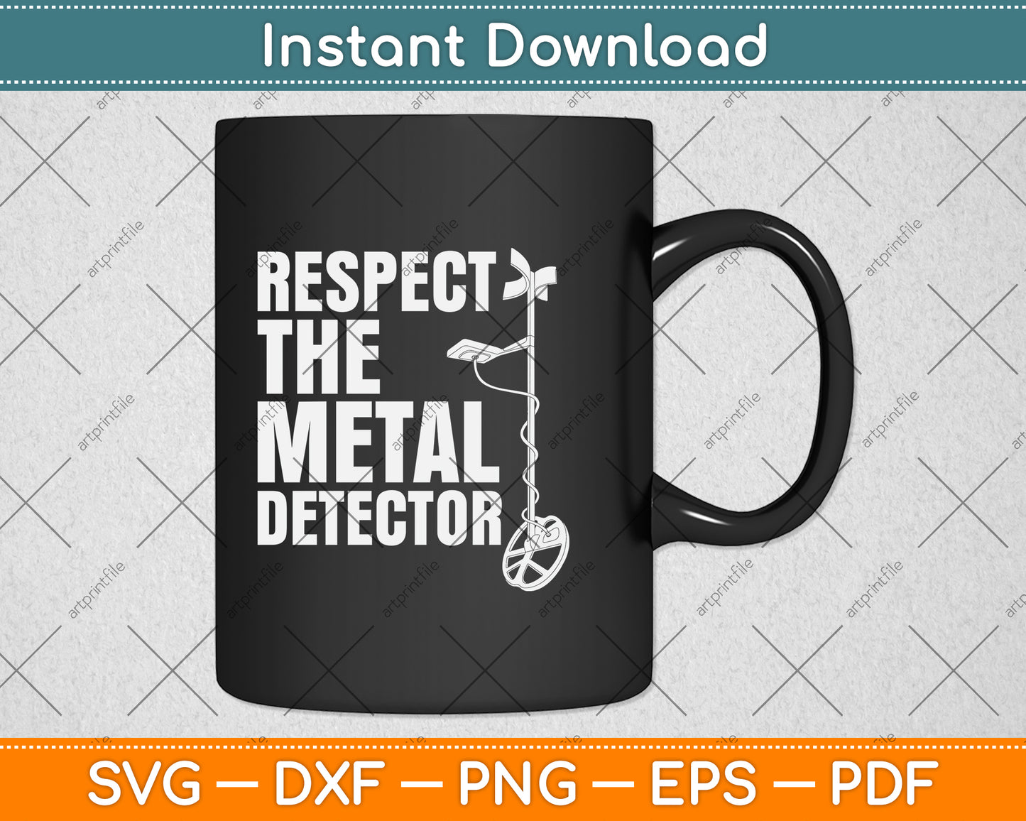 Respect The Metal Detector Svg Png Dxf Digital Cutting File