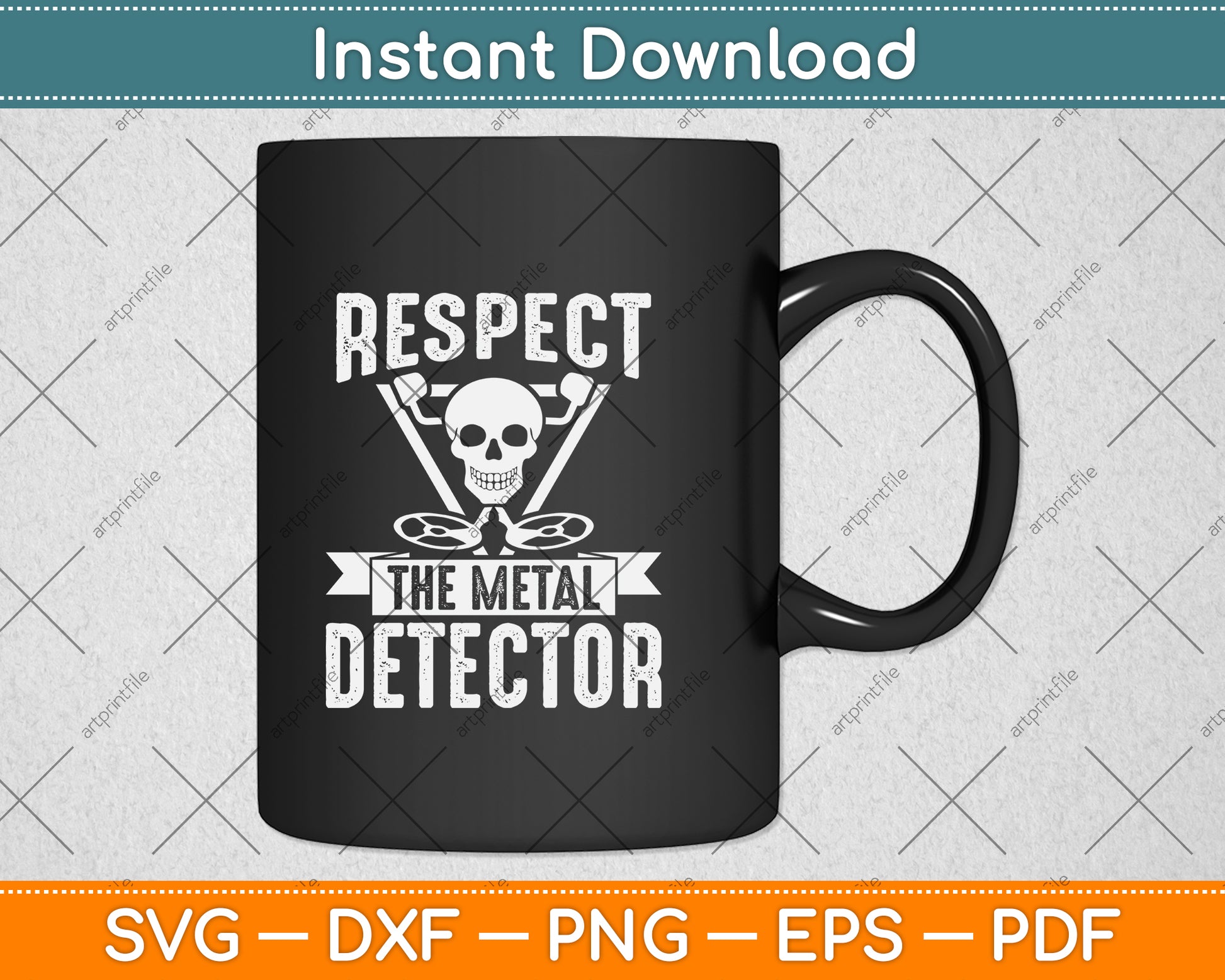 Respect The Metal Detector Svg Png Dxf Digital Cutting File