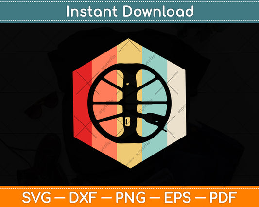 Retro Vintage Metal Detecting Svg Png Dxf Digital Cutting File