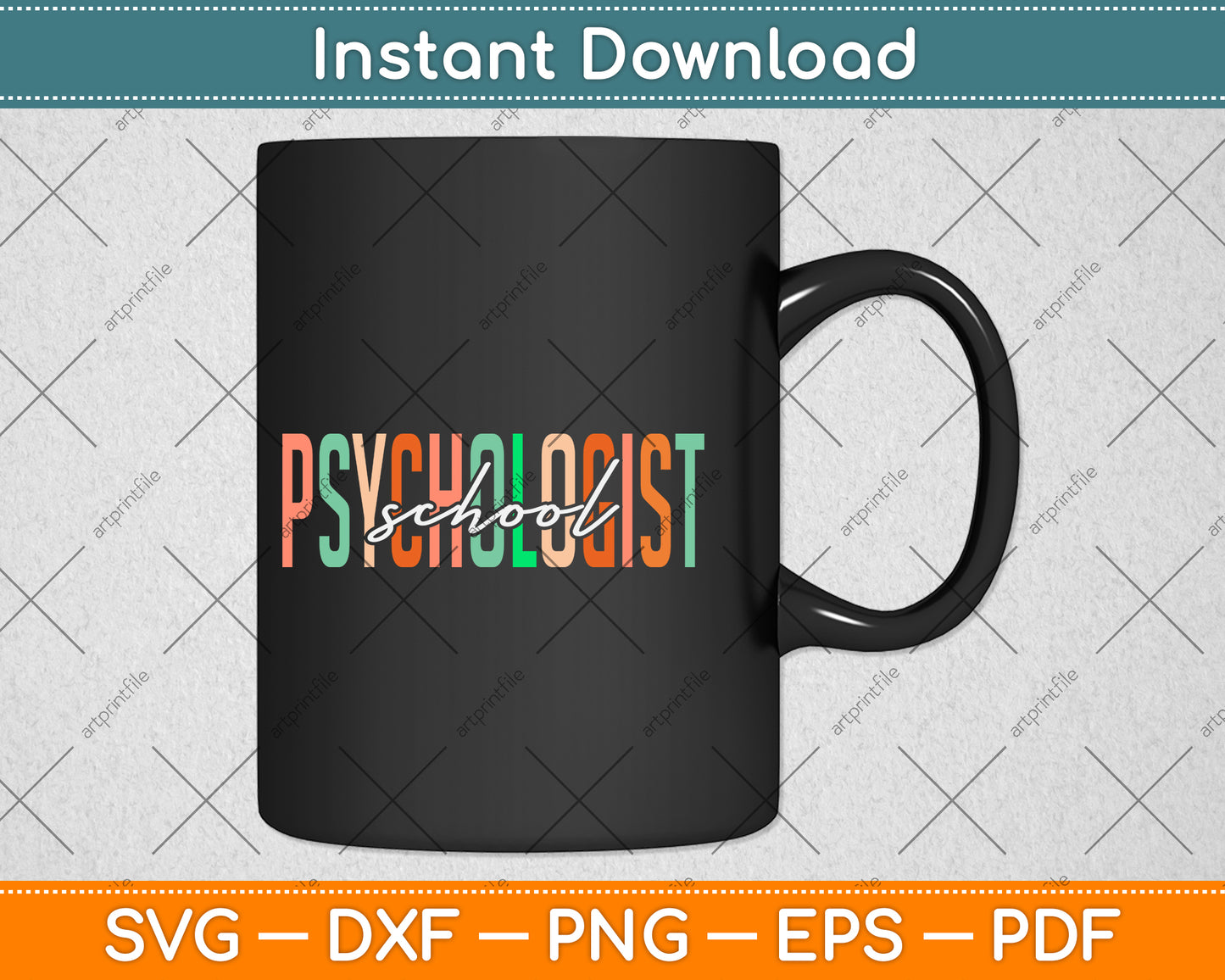 School Psychologist Psychology Teacher Appreciation Svg Png Dxf Digital Cutting File