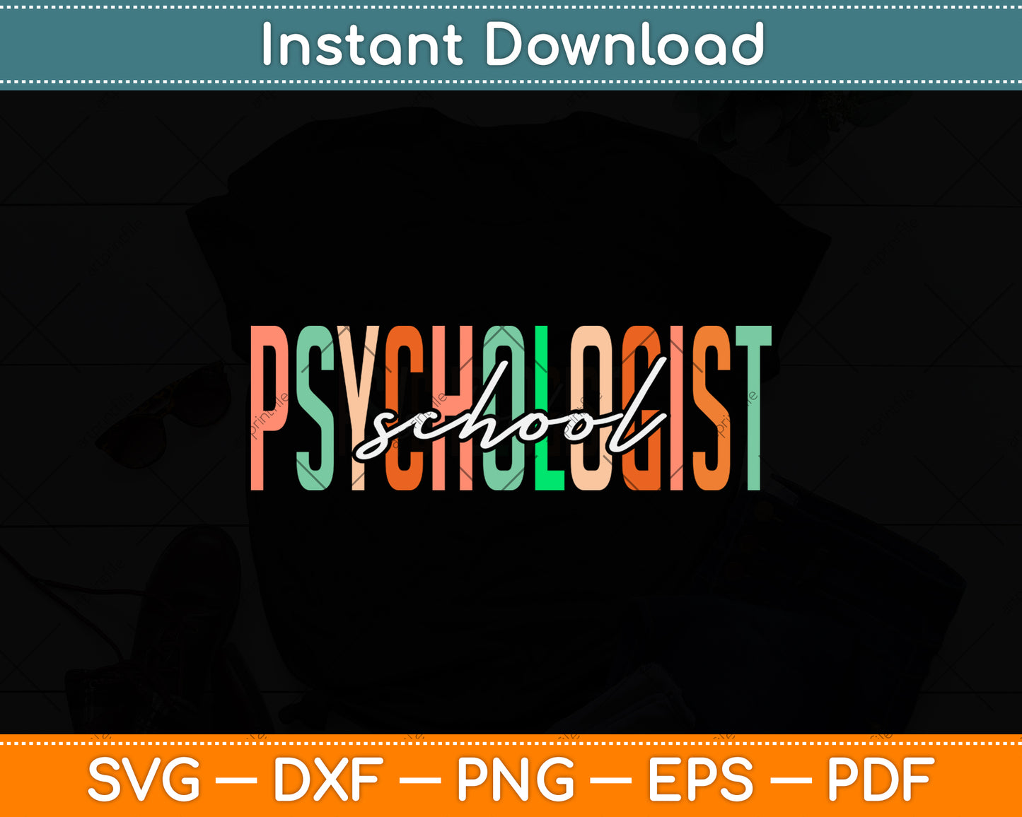School Psychologist Psychology Teacher Appreciation Svg Png Dxf Digital Cutting File