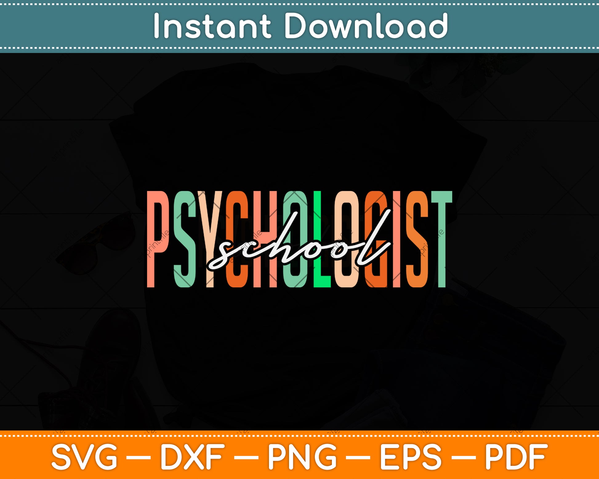 School Psychologist Psychology Teacher Appreciation Svg Png Dxf Digital Cutting File