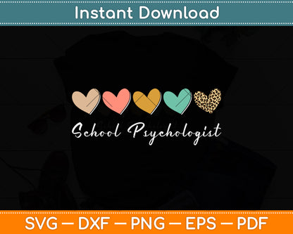 School Psychologist Psychology Teacher Appreciation Svg Design Digital Cutting File