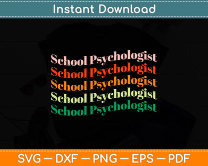 School Psychologist Svg Png Dxf Digital Cutting File