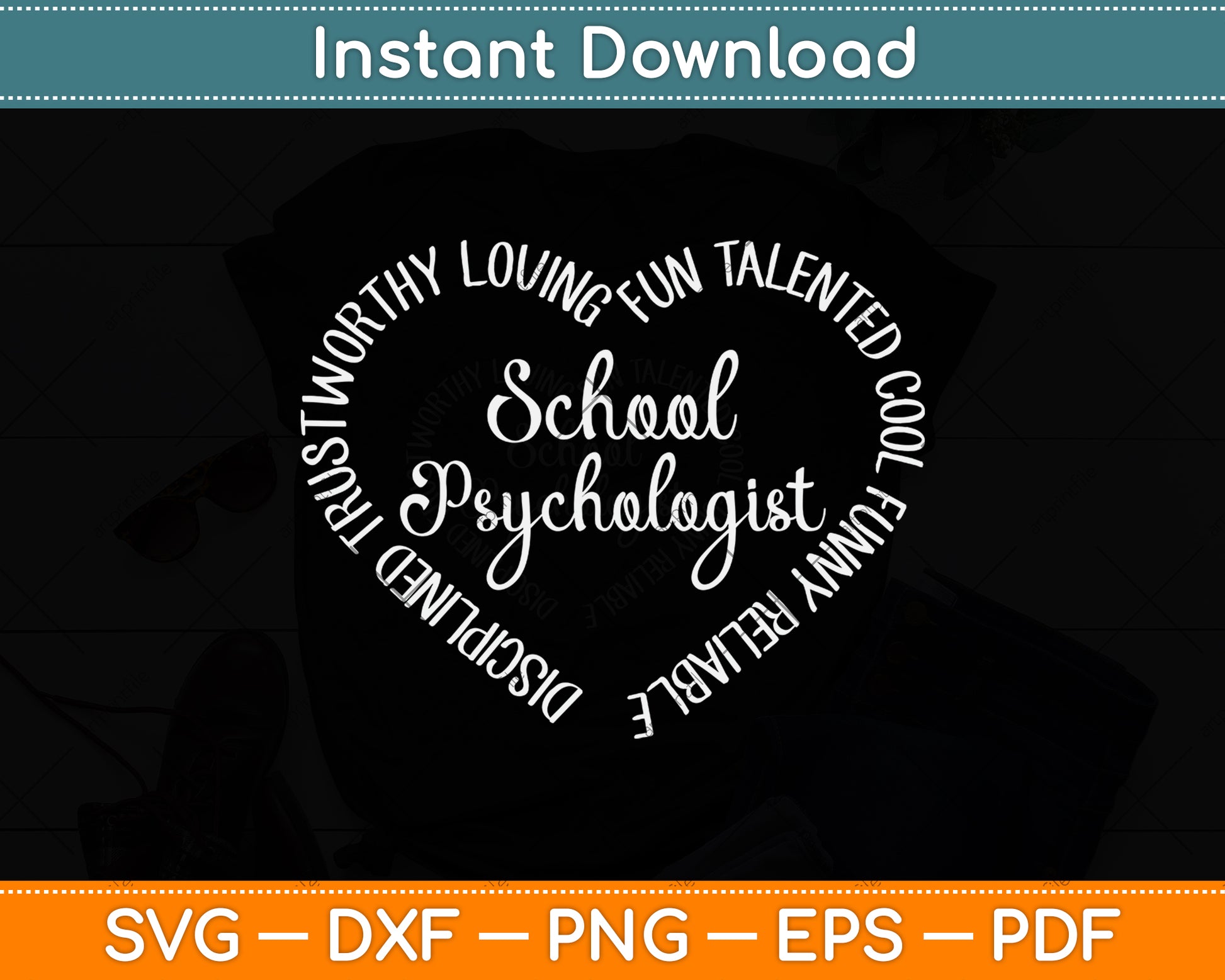 School Psychologist Svg Design Cutting File