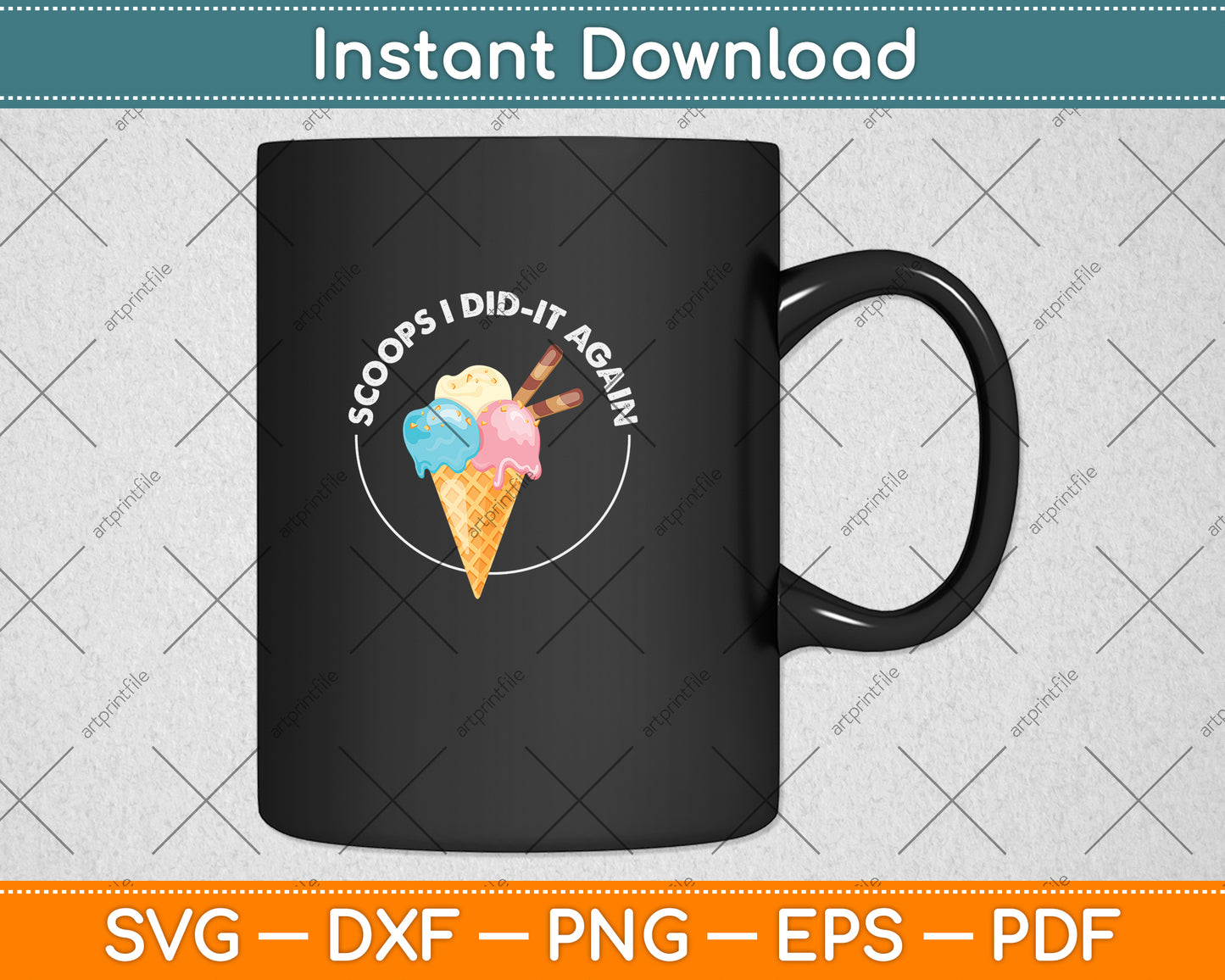 Scoops I Did-It Again Funny Svg Png Dxf Digital Cutting File