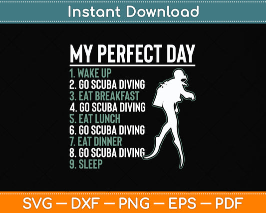 Scuba Diving Funny Svg Png Dxf Digital Cutting File