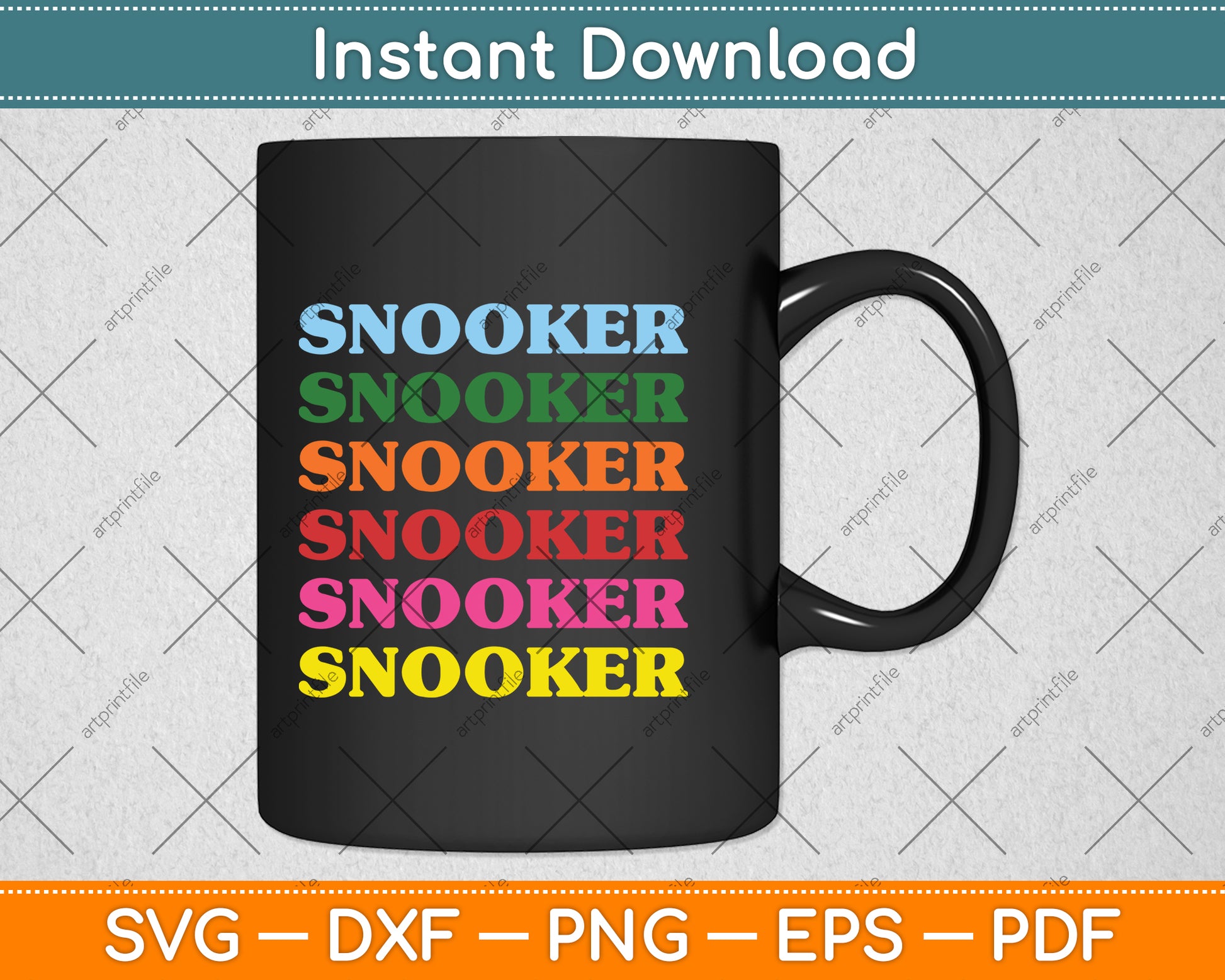 Snooker Retro 70's 80's Tee for Snooker Players Svg Png Dxf Digital Cutting File