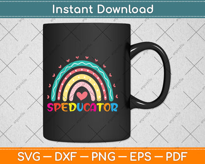 Speducator Special Education Teacher Svg Png Dxf Digital Cutting File