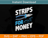 Strips For Money Electrical Father’s Day Svg Png Dxf Digital Cutting File