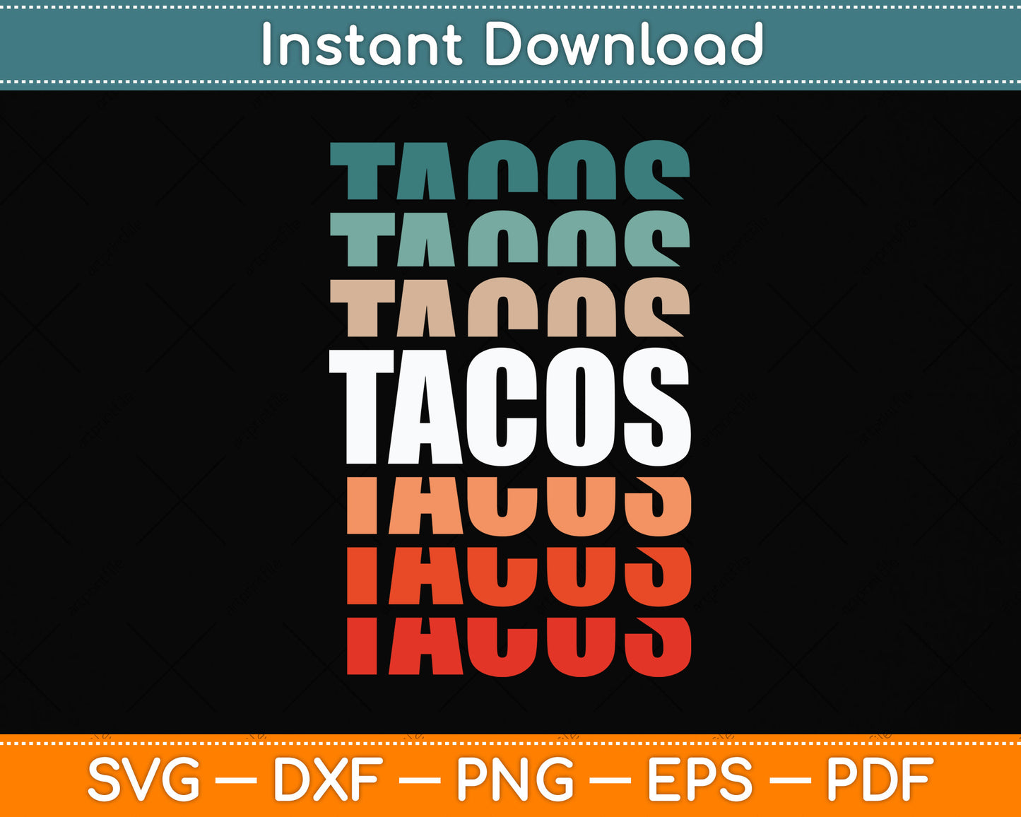 Tacos Mexican Food Lover Funny Cinco de Mayo Svg Png Dxf Digital Cutting File