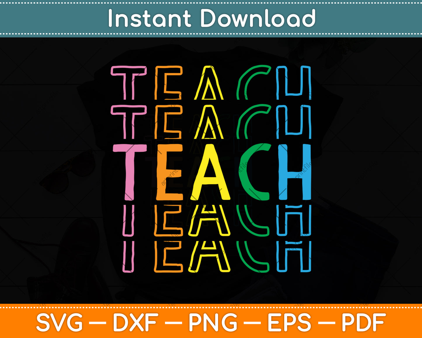 Teacher Inspirational Svg Png Dxf Digital Cutting File