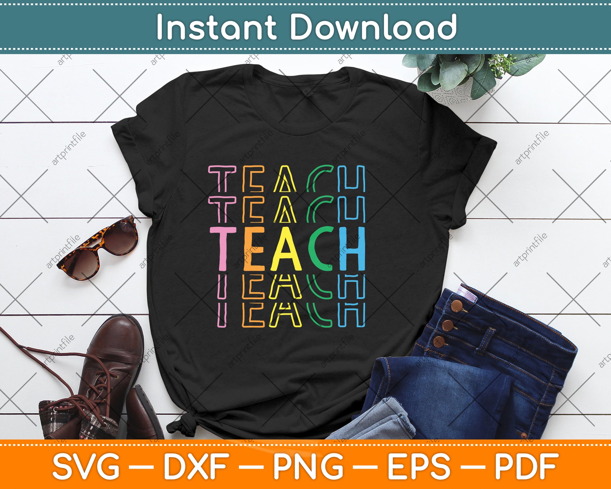 Teacher Inspirational Svg Png Dxf Digital Cutting File