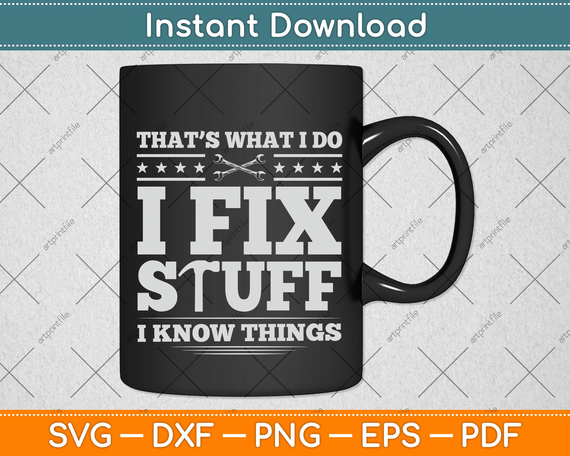 I Fix Stuff Mechanic Svg, Engineer Garag Graphic by DeeNaenon