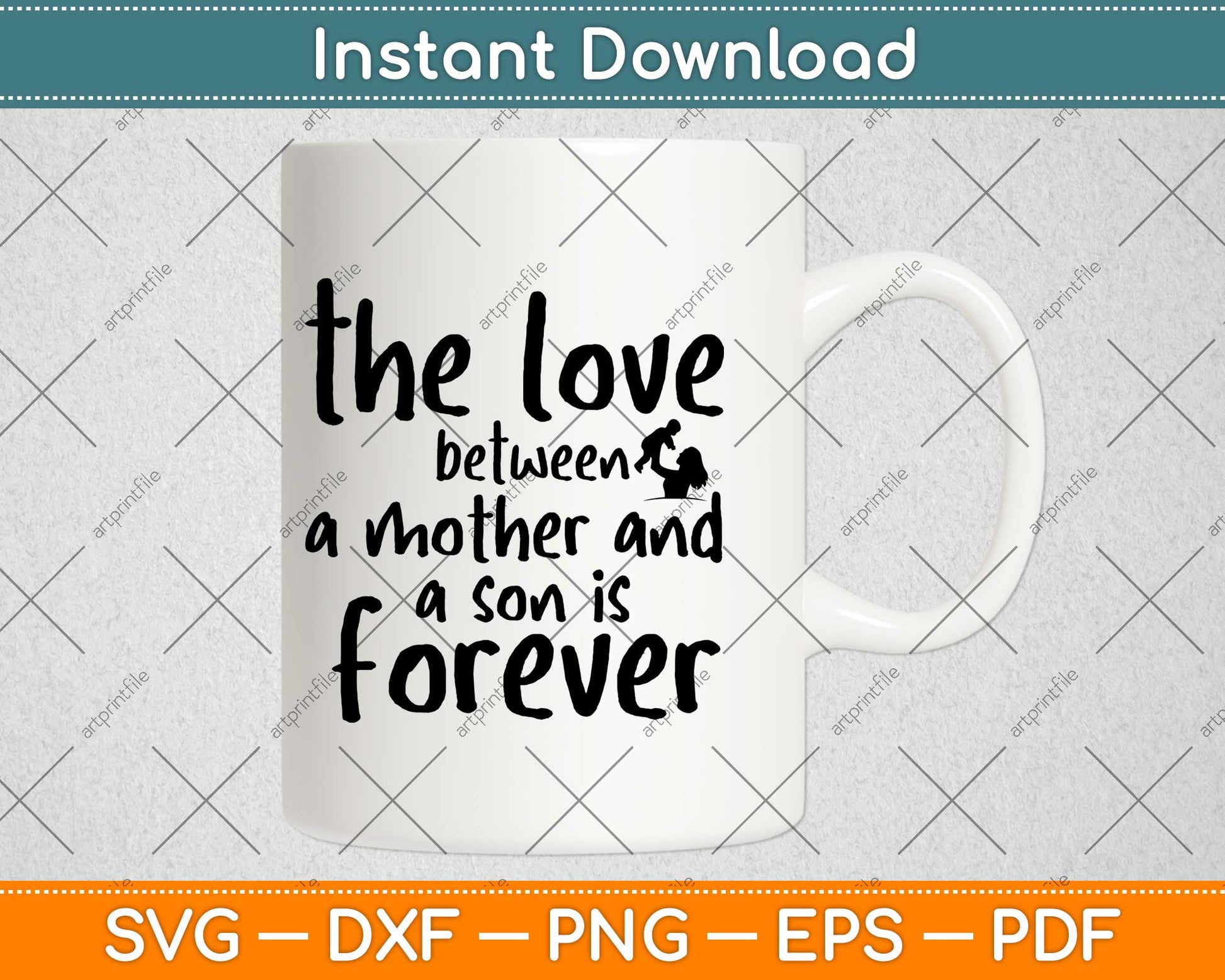 The Love Between A Mother And A Son Is Forever Svg Design