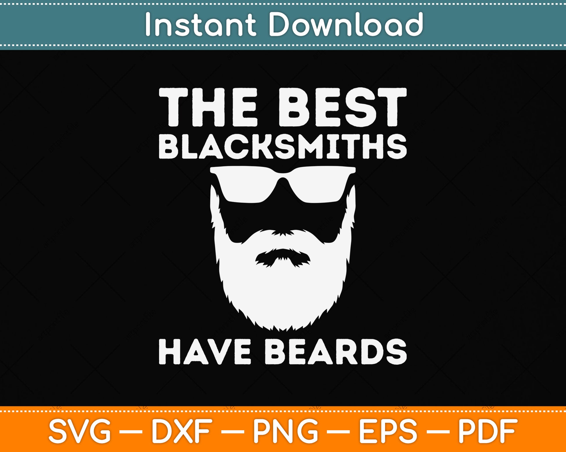 The Best Blacksmiths Have Beards Svg Png Dxf Digital Cutting File