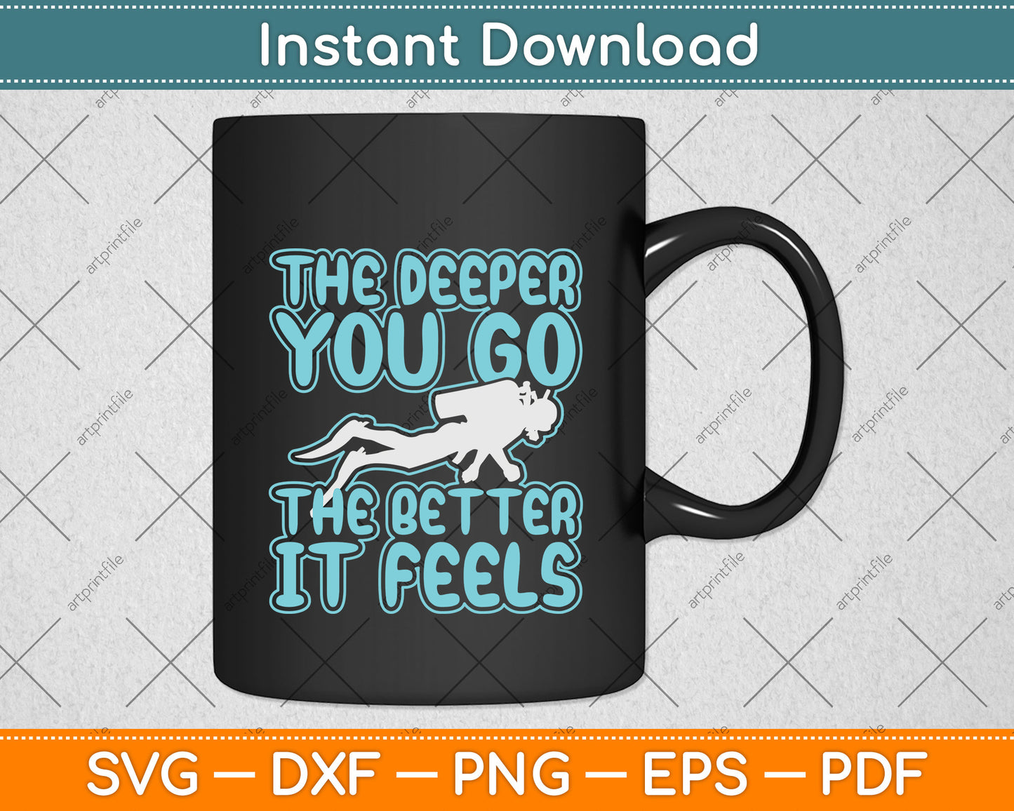 The Deeper You Go The Better It Feels Svg Png Dxf Digital Cutting File