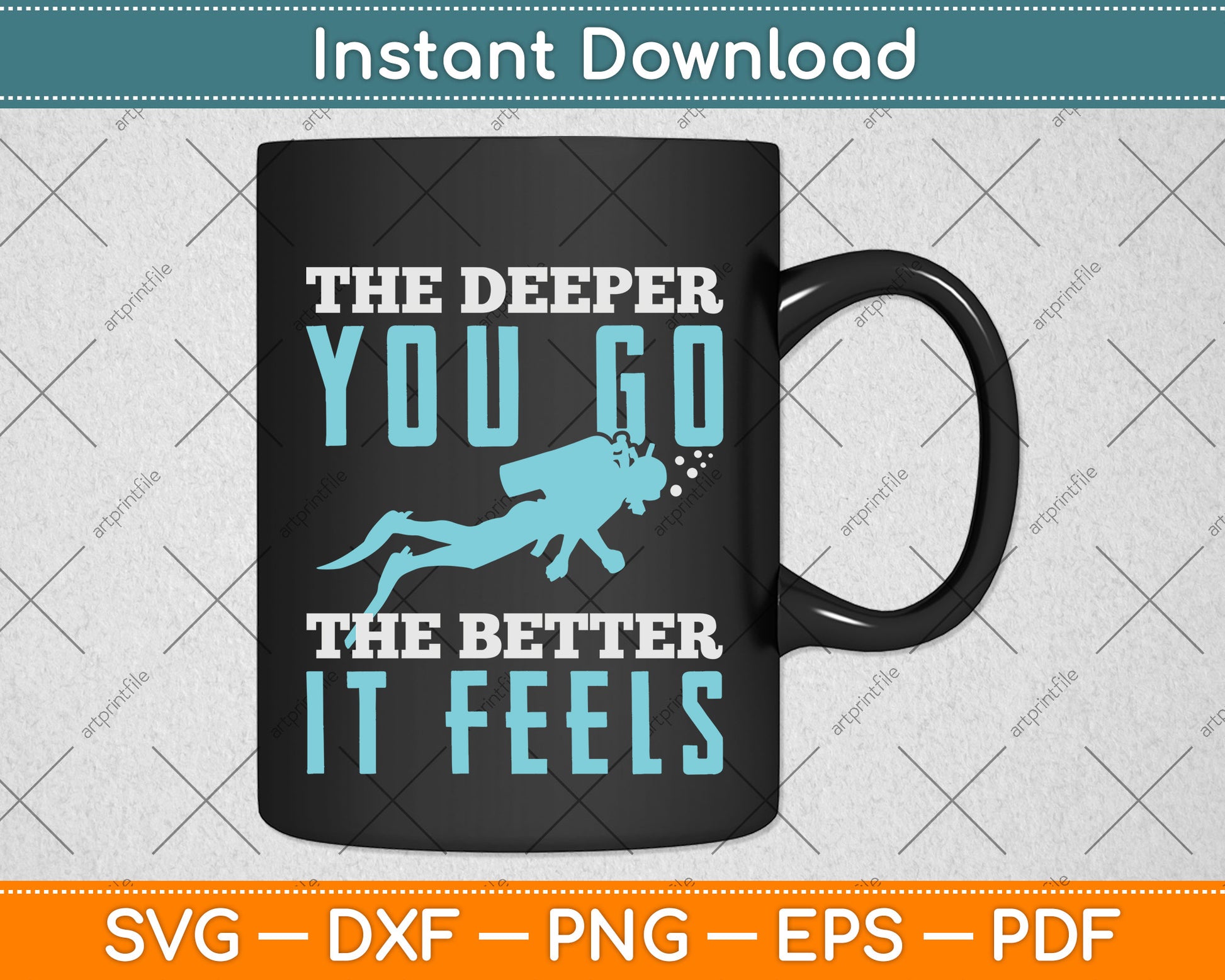 The Deeper You Go The Better It Feels Svg Png Dxf Digital Cutting File
