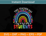 This Teacher Has Awesome Students Rainbow Autism Awareness Svg Png Dxf Cutting File