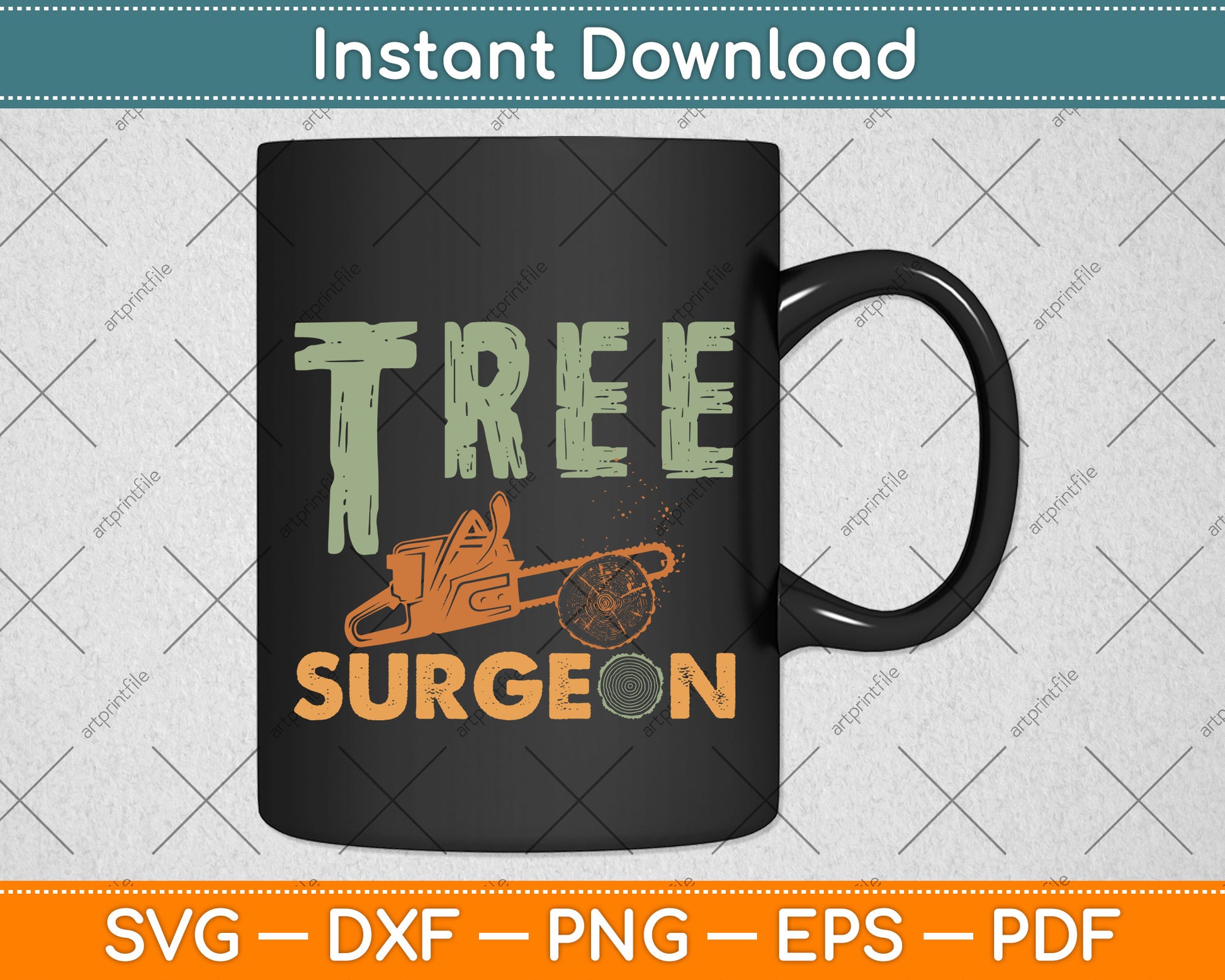 Tree Surgeon Funny Arborist Svg Png Dxf Digital Cutting File