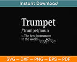 Trumpet Definition Svg Png Dxf Digital Cutting File