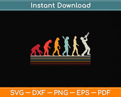 Vintage Trumpet Evolution Svg Png Dxf Digital Cutting File