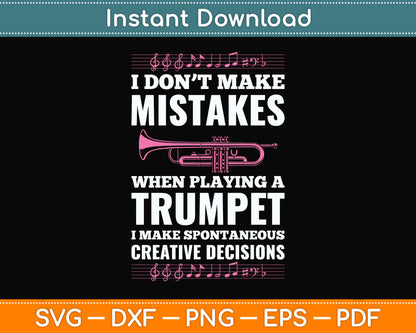 Trumpet Funny Musician Band Player Trumpeter Svg Png Dxf Digital Cutting File