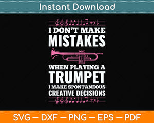 Trumpet Funny Musician Band Player Trumpeter Svg Png Dxf Digital Cutting File