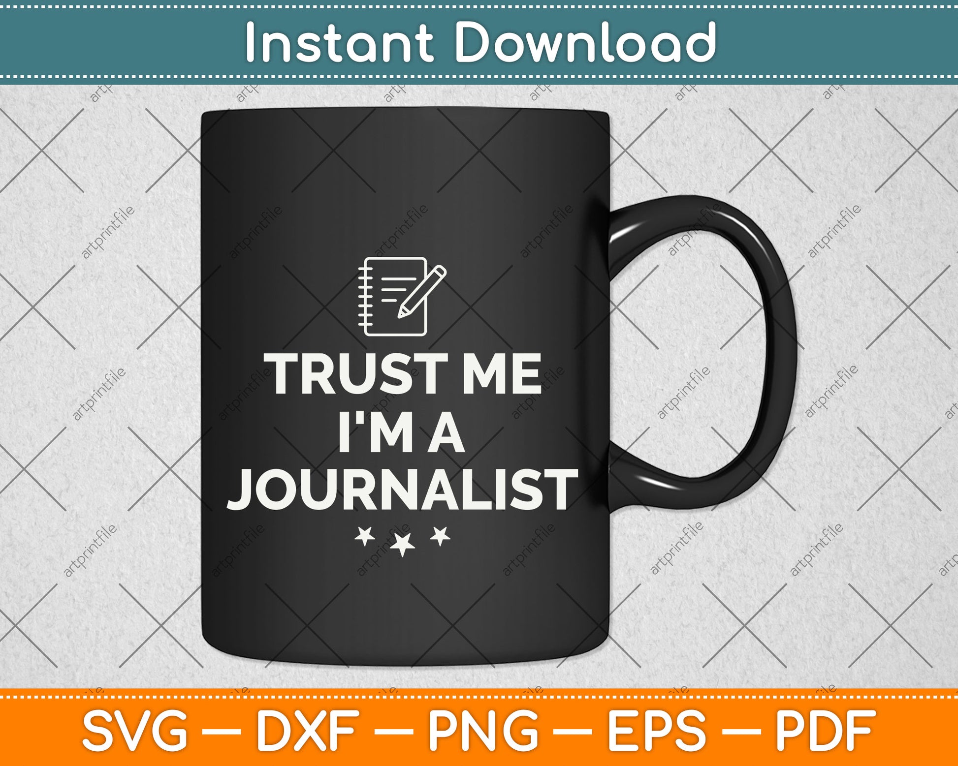 Trust Me I'm A Journalist Svg Design Digital Cutting File