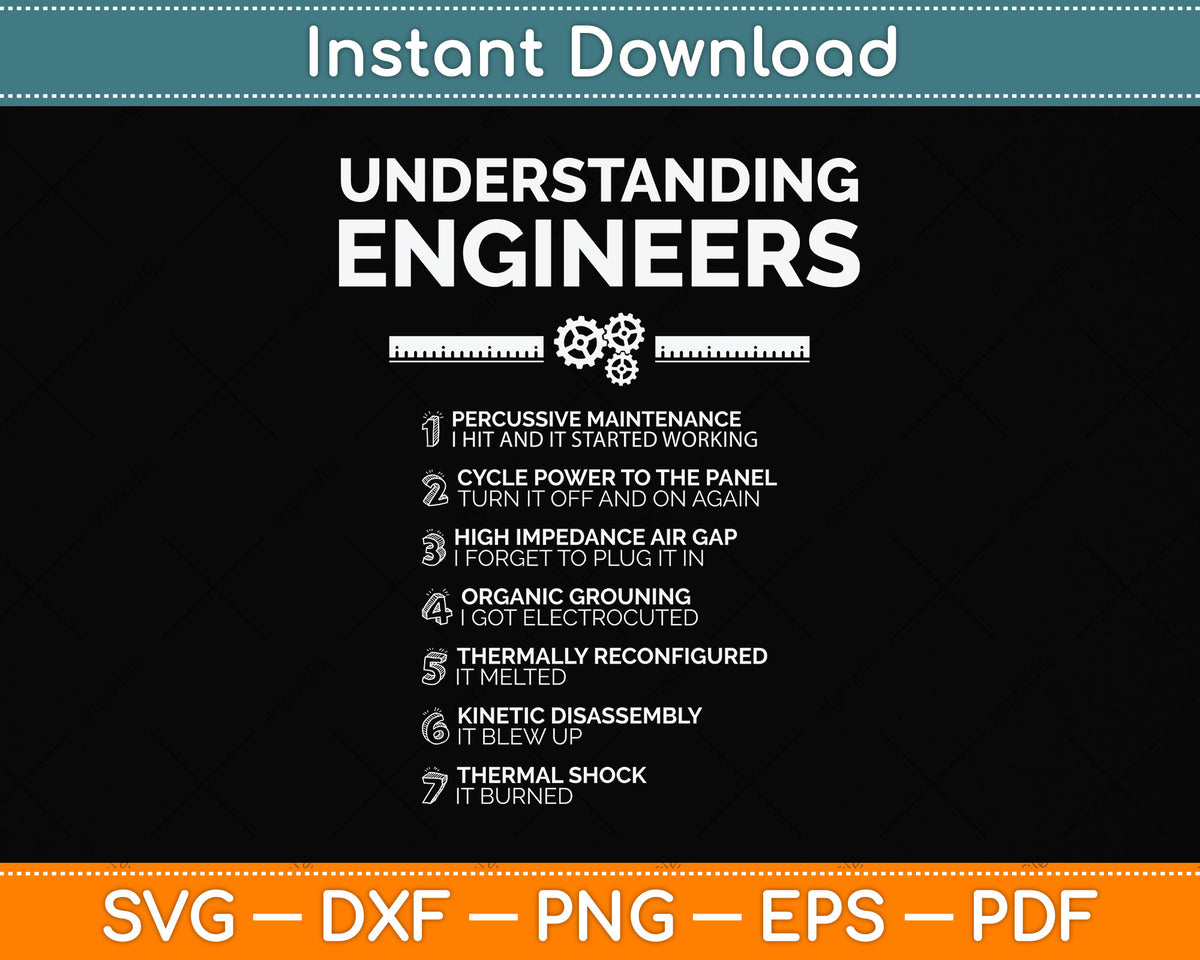 Understanding Engineers - Funny Sarcastic Engineering Svg Cutting File ...