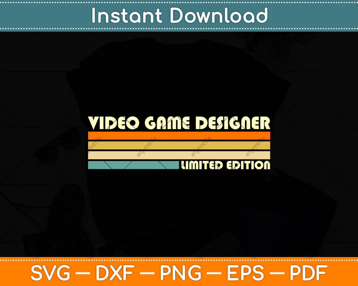 Video Game Designer Limited Edition Birthday Svg Png Dxf Digital Cutting File