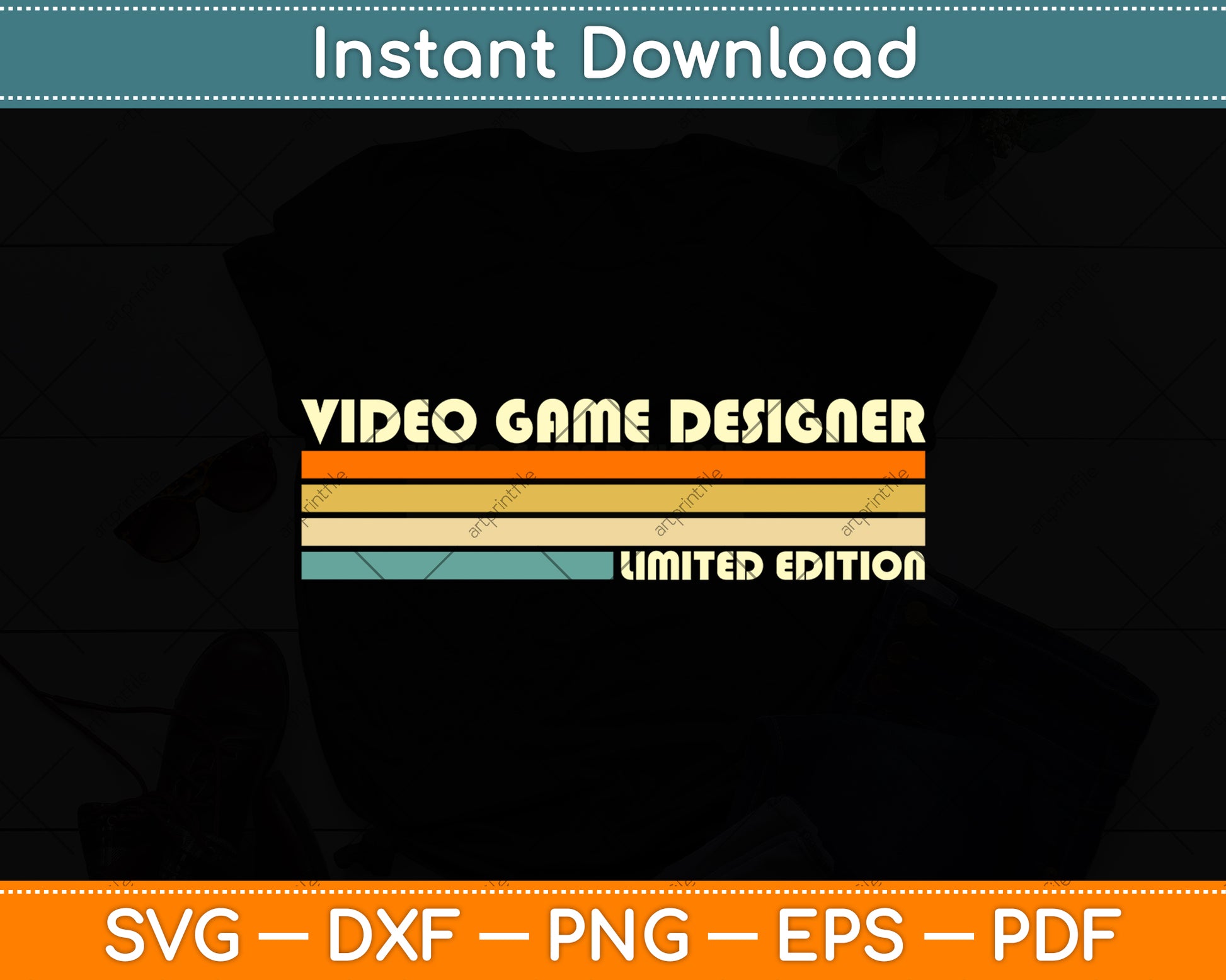 Video Game Designer Limited Edition Birthday Svg Png Dxf Digital Cutting File